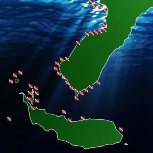 Map of Anilao Dive Sites