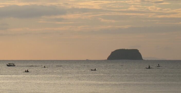 Sombrero Island seen from Anilao, Batangas
