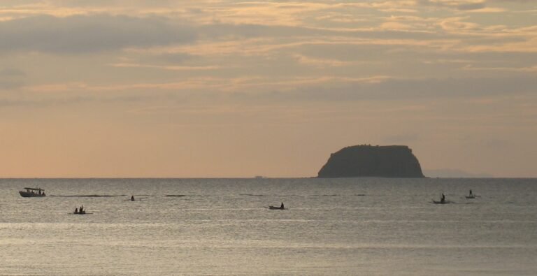 Sombrero Island seen from Anilao, Batangas