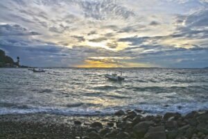 Sunset over the waters of Anilao, Batangas